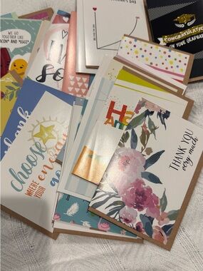 40 pieces greeting cards for different occasions